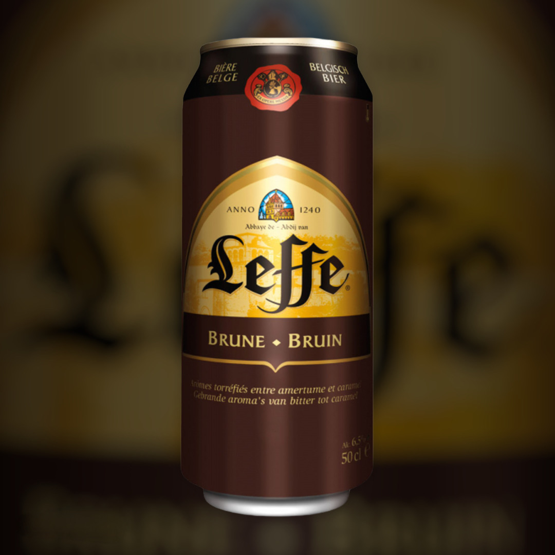 Доставка пива Leffe Brune ночью по Киеву