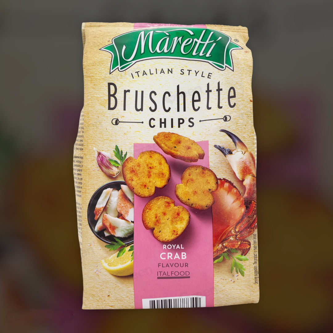 Печеные хлебные брускеты Maretti Bruschette с крабом 70 г