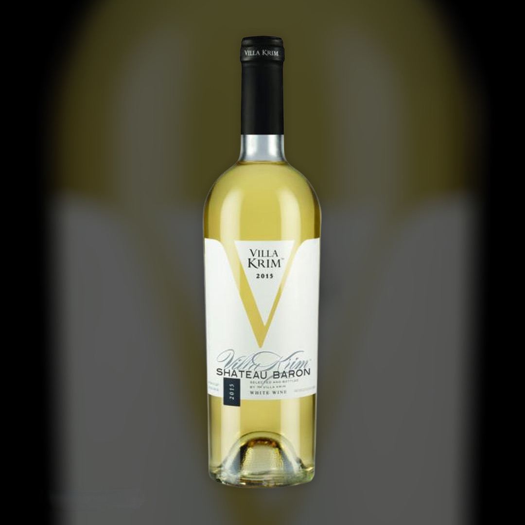Вино Villa Krim Шато Барон белое полусладкое 13% Украина 0,75 л