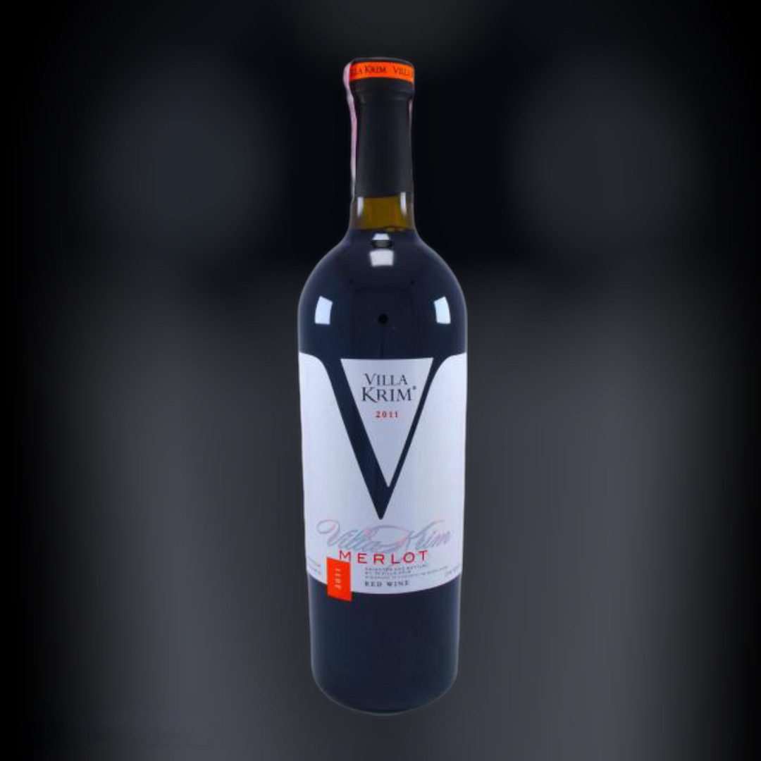 Вино Villa Krim Мерло красное сухое 13% Украина 0,75 л