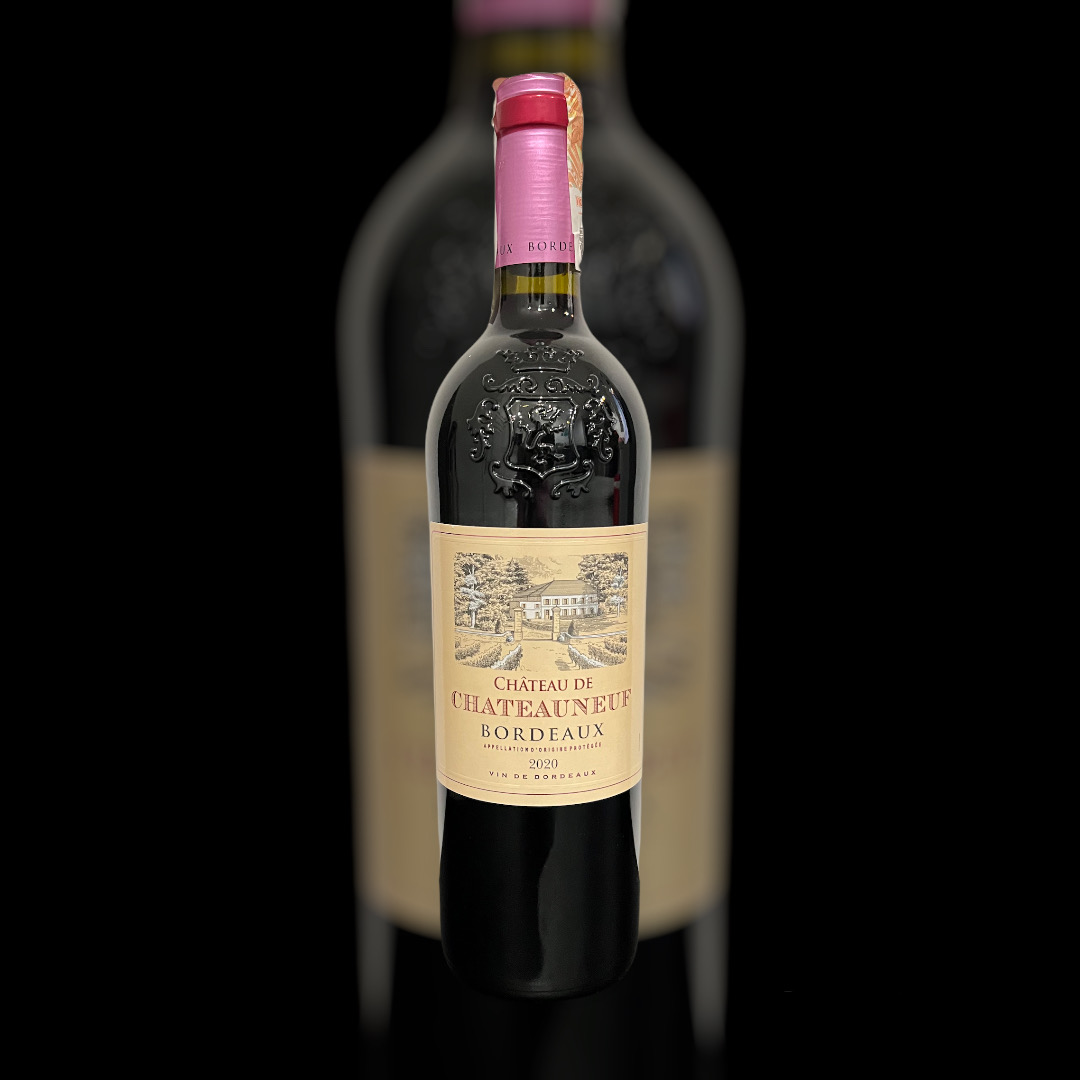 Вино Chateau de Chateauneuf BORDEAUX (Бордо) 2020 года красное сухое 13% Франция 0.75 л